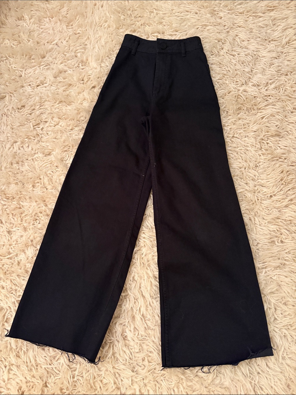 Zara Black Boot Cut High-Waist Jeans